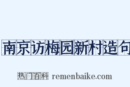 南京访梅园新村造句是什么意思的图片